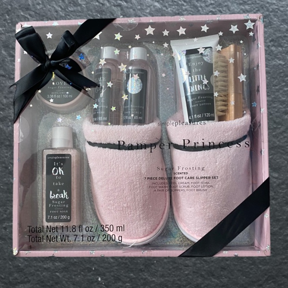 7 Pc Foot Care Slipper Set